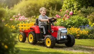 Der Traum vom eigenen Trecker: Fahrspaß mit dem elektrischen Traktor für kleine Abenteurer