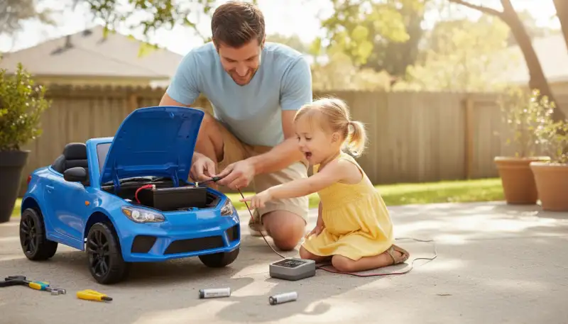 Länger Fahrspaß: Akku-Pflege für Kinder-Elektroautos