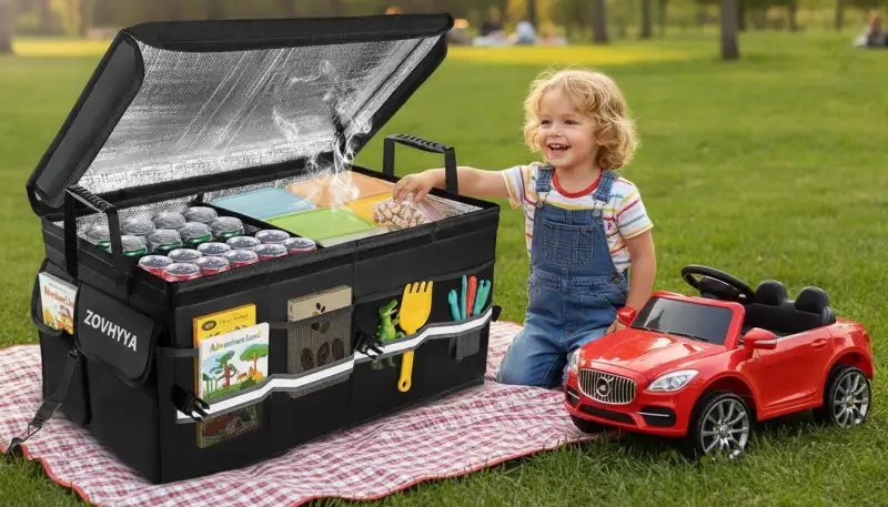 Praktischer Stauraum: Kinderauto Kofferraumtasche